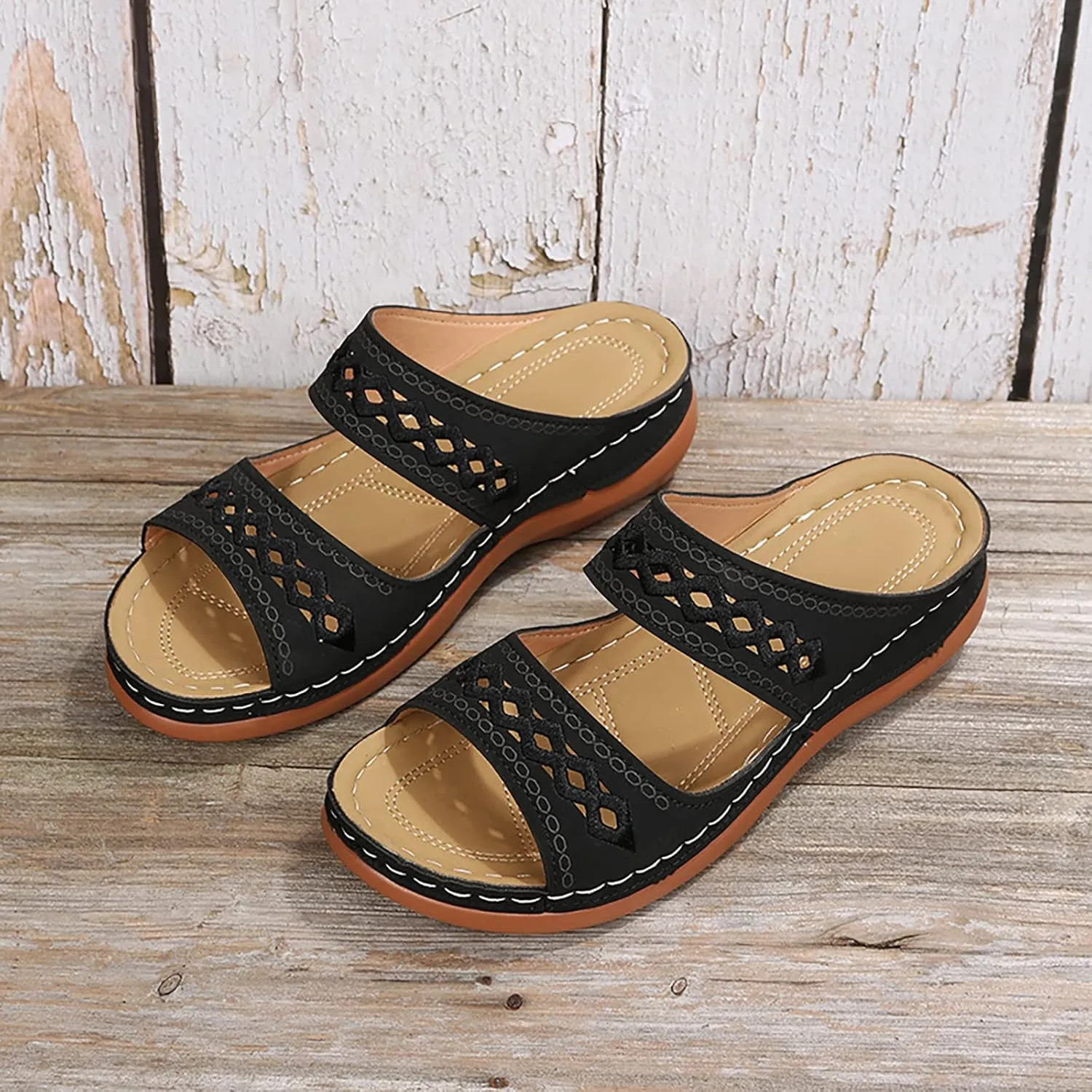Orthopedic Sandals Women Wide Orthotic Wide Foot Flip Flops Soft Sandals for Women Orthotic Womens Arch Support Sandals Black Wide Comfortable Gold Sandals Heels for Women Dressy Wide Width