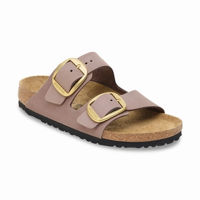 Anti Odor Trend Style Shoes Women's Arizona Big Buckle Narrow Faded Purple Nubuck