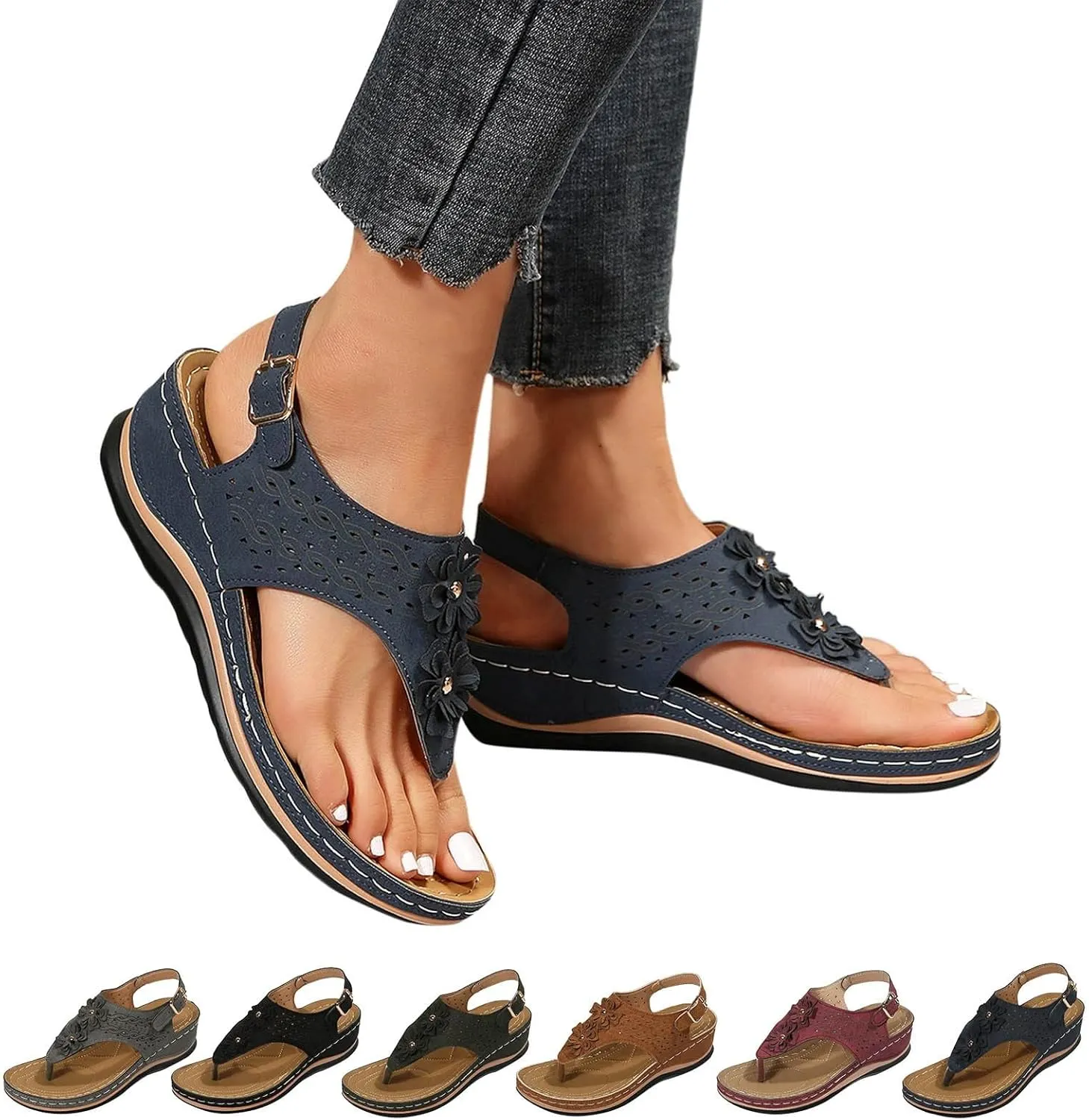Orthotic Slippers for Women with Arch Support Orthopedic Arch Supports Slippers Walking Company Shoes for Women Sandals Orthotic Womens Sandals Slip On Wedge Womens Sandals Wide Width Leather Black