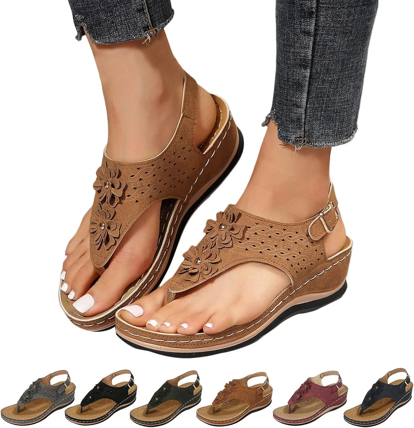 Orthotic Slippers for Women with Arch Support Orthopedic Arch Supports Slippers Walking Company Shoes for Women Sandals Orthotic Womens Sandals Slip On Wedge Womens Sandals Wide Width Leather Black