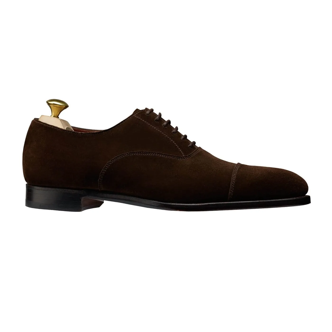 Lonsdale Dark Brown Calf Suede Wide Path Comfort Midsole