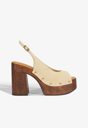 Clean Step Rose Sling Platform Sandal