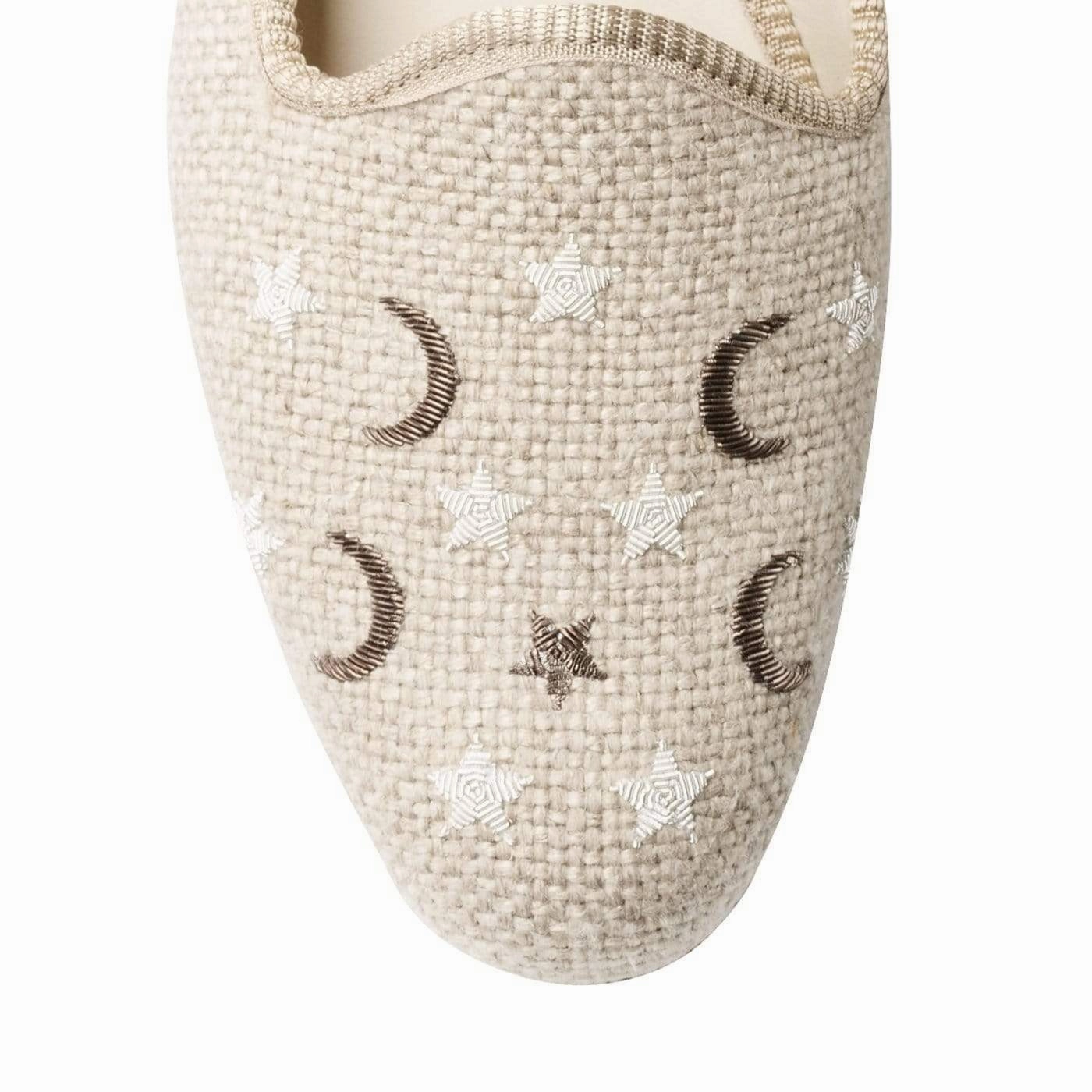 Moons & Stars Oatmeal Linen medium fit
