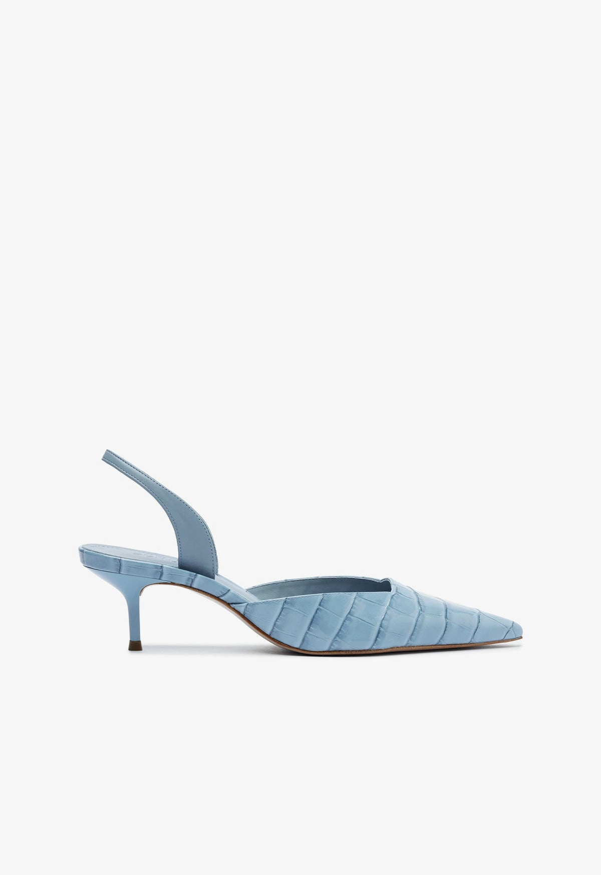 Skin Fresh Paola Mid Stiletto Blue Pump
