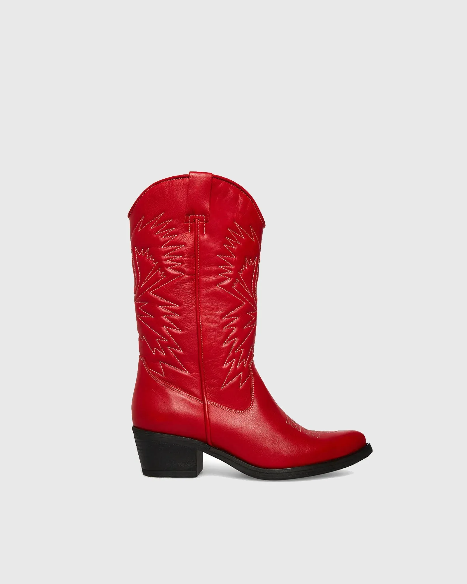 Pasquelina Embroidery Mid Calf Boots