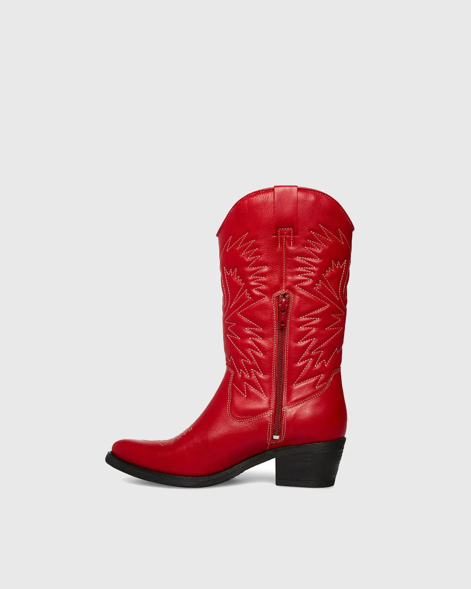 Pasquelina Embroidery Mid Calf Boots