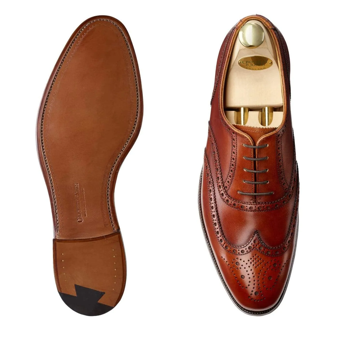 Finsbury Chestnut Burnished Calf Gel Soft TPU Stability