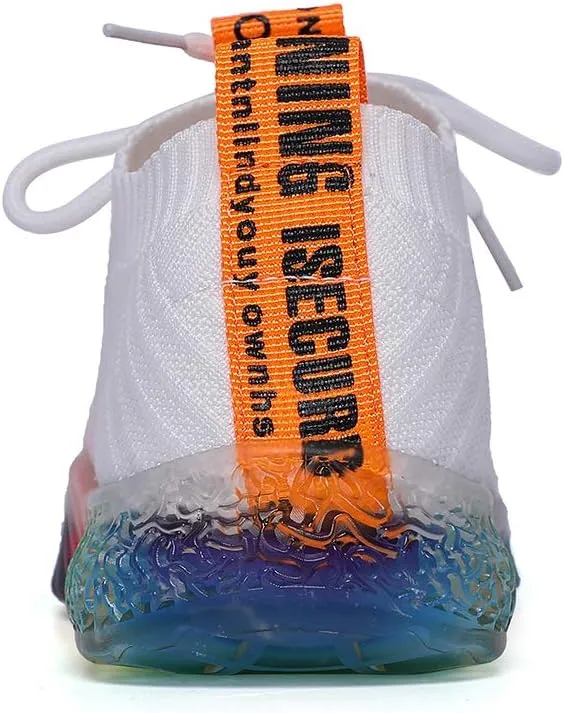 peggy piggy Women's Sports Shoes Rainbow Jelly Soles Sneakers Breathable Shoes