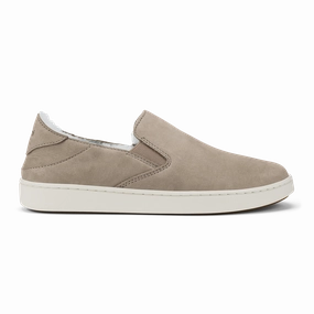 Simple Slip On Relax Fit Walk Pehuea Cozy - Taupe Grey / Taupe Grey