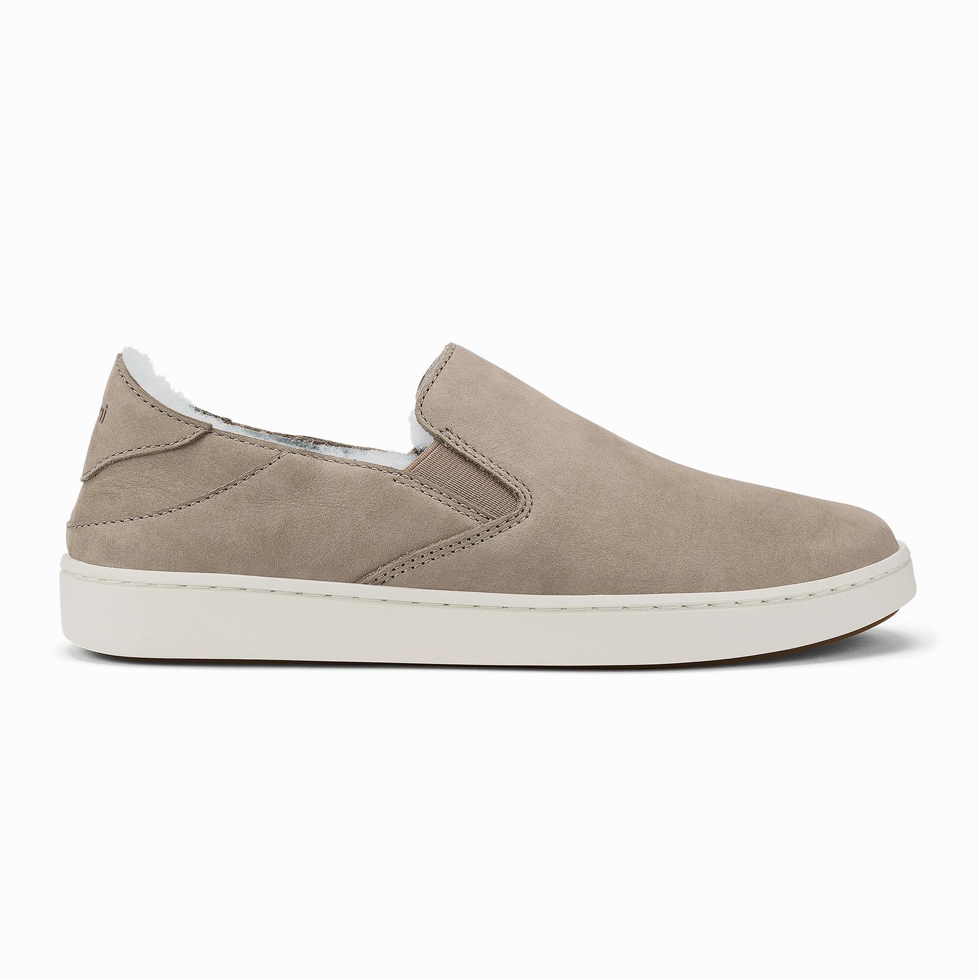 Simple Slip On Relax Fit Walk Pehuea Cozy - Taupe Grey / Taupe Grey