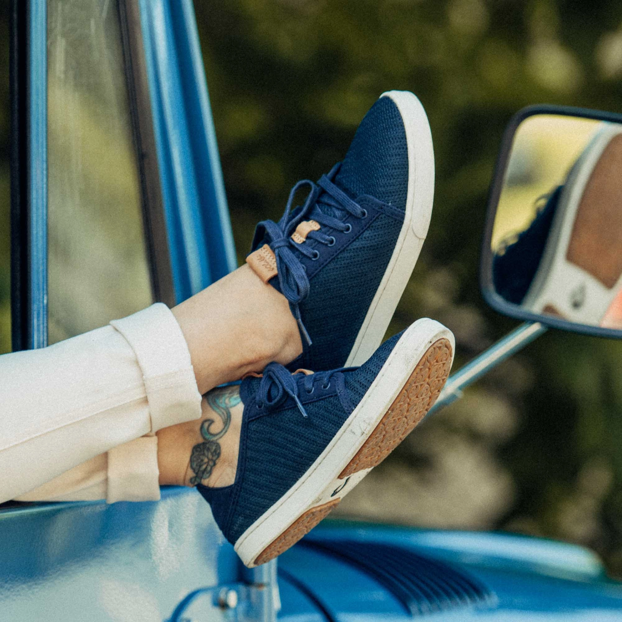 Pehuea L?? - Trench Blue velcro Wear Resistant Outsole