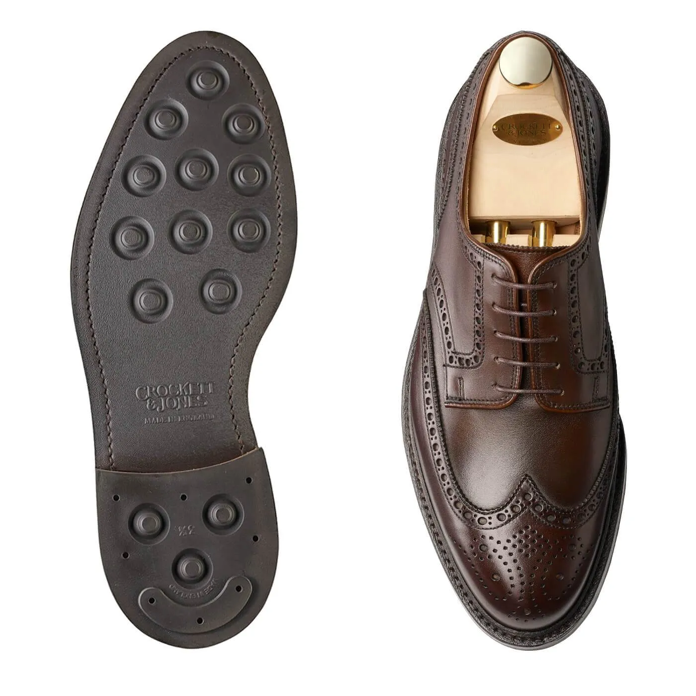 Angel Mood Strong Grip Pembroke Dark Brown Wax Calf