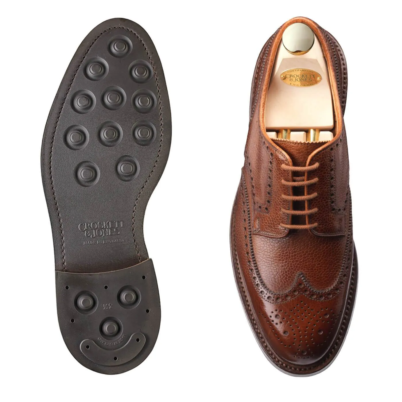 Eco Friendly Minimalist Fans Compression Molded Midsole Pembroke Tan Scotch Grain