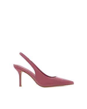 Open Toe Sandals Square Cut BLONDIE - ROSEWOOD PATENT
