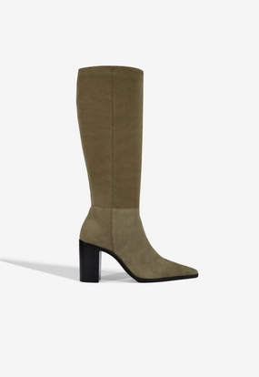 Mikki Up Block Suede Boot Arch Care