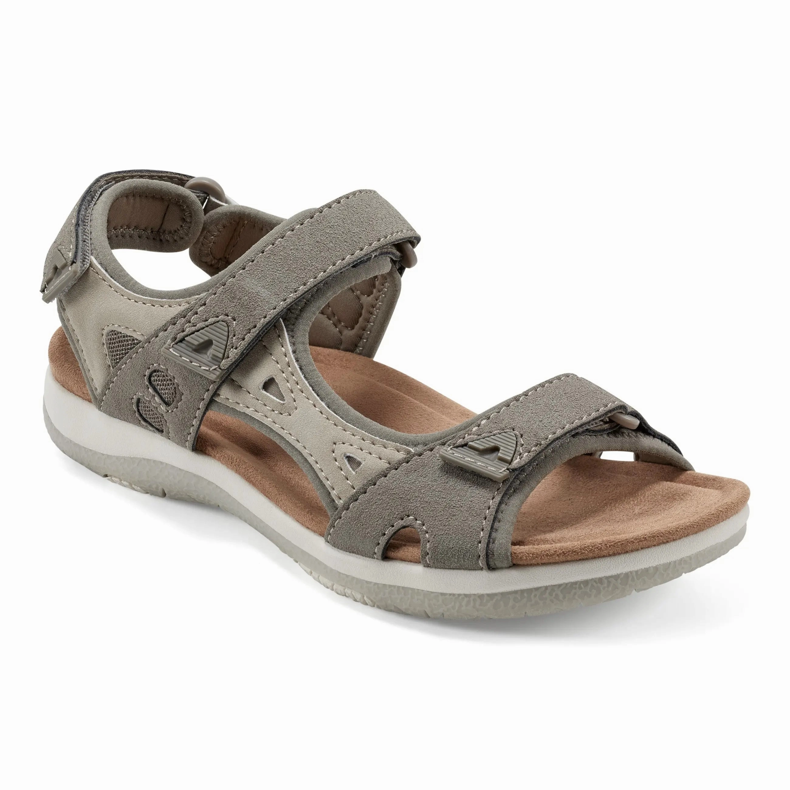 Skylar Round Toe Lightweight Casual Flat Sandals Shock Diffusing Heel