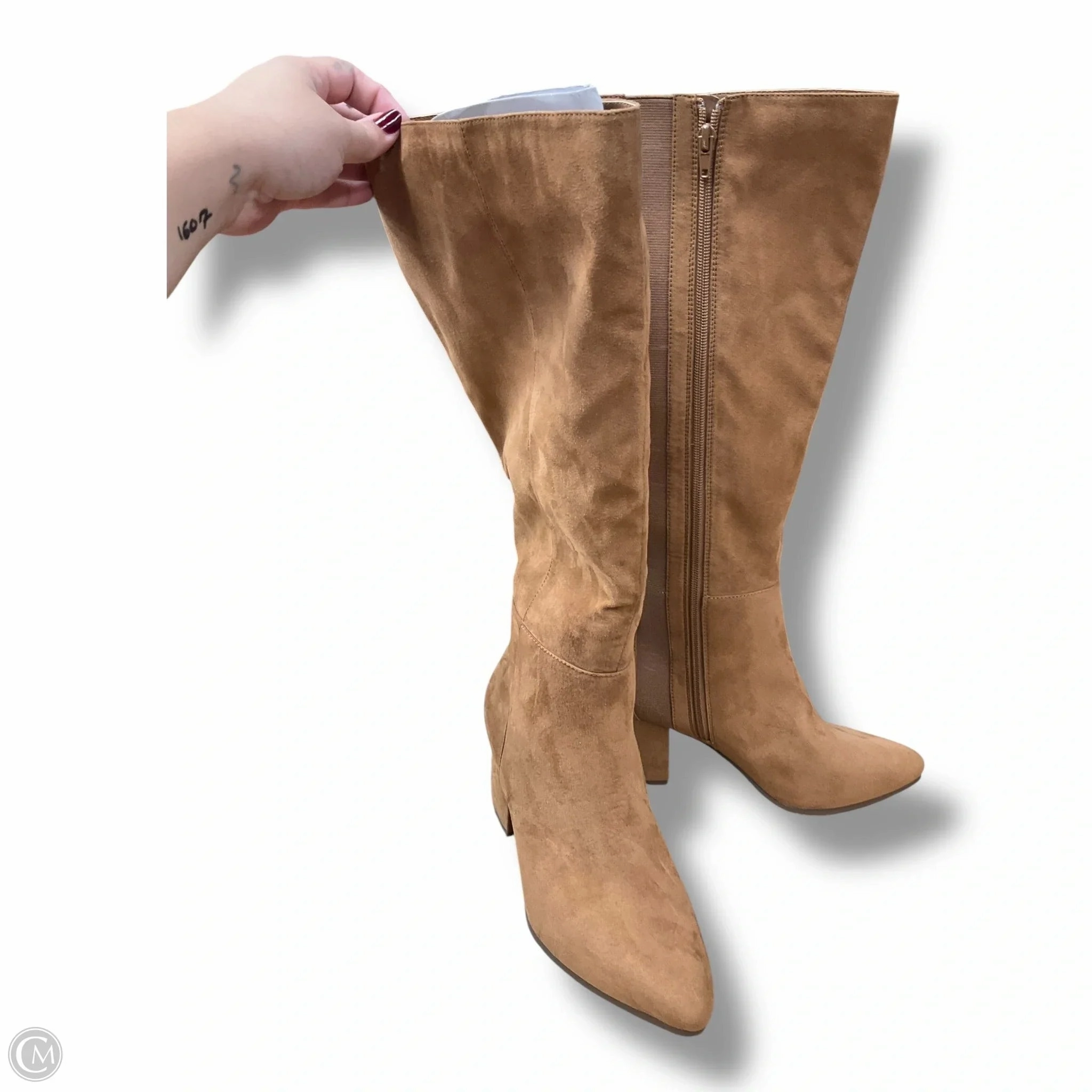 Boots Knee Heels By Lane Bryant In Tan, Size: 8 Quick Access