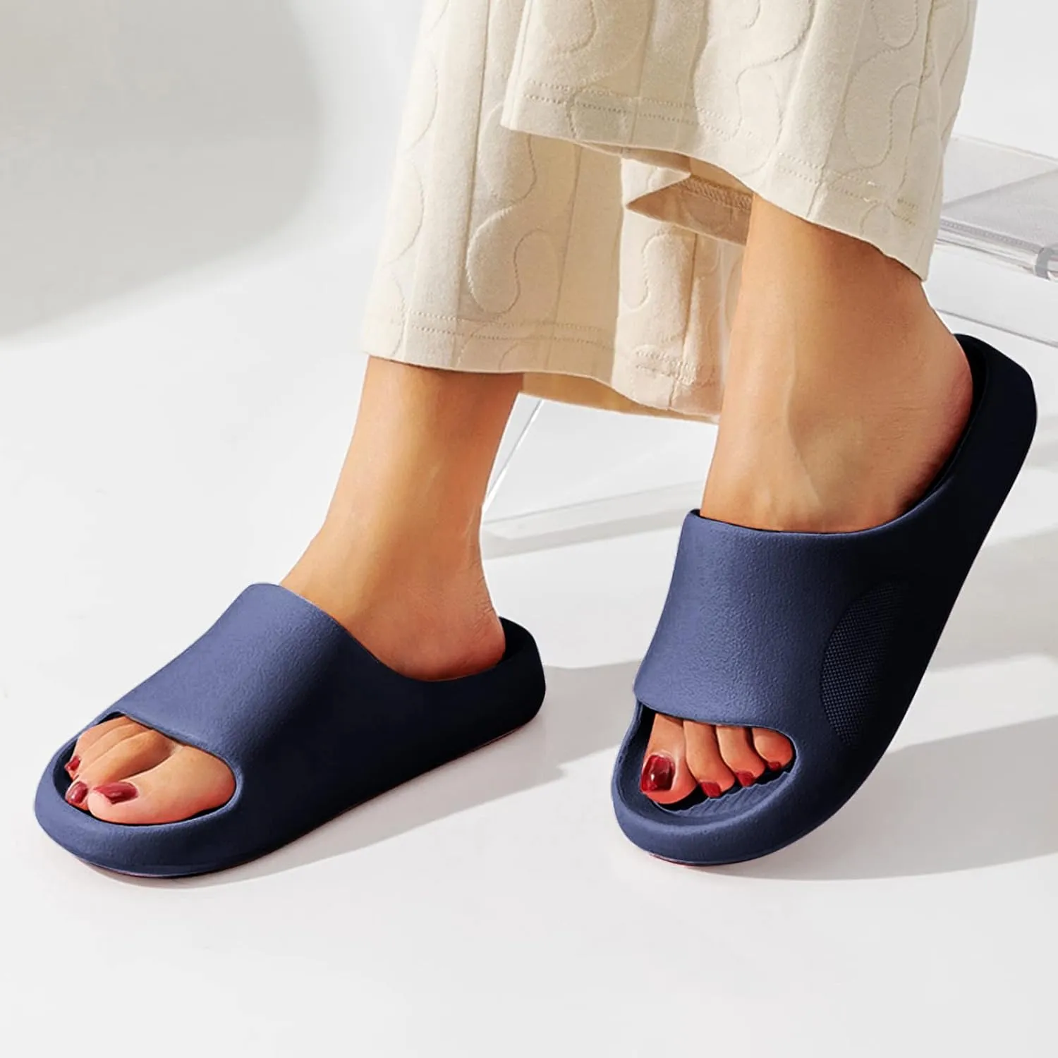 Pillow Slippers for Women and Men Slippers for Womens Men EVA -Slip Indoor Outdoor Men Slipper Sandals