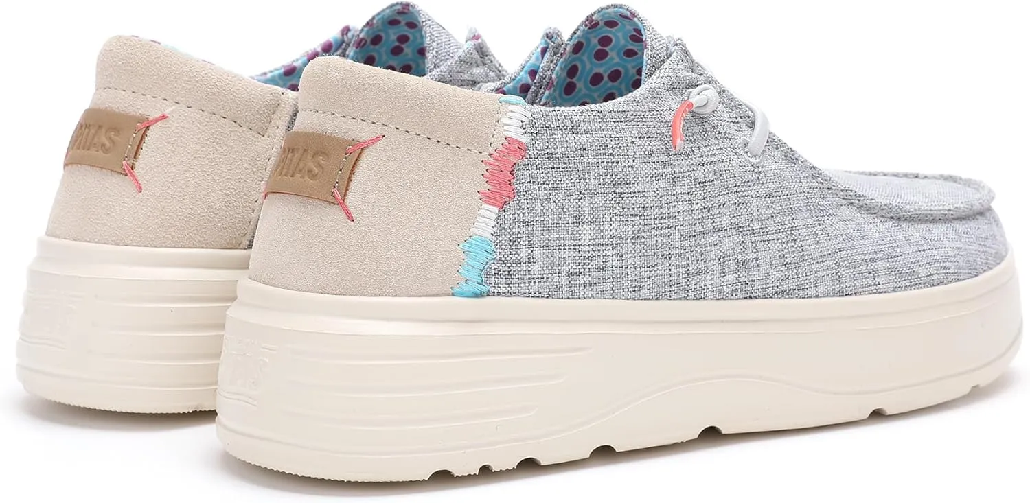 PITAS Womens Poppy Slip-On Loafers | Casual Shoes for Women | Comfortable Lightweight Slip-On Shoes | Navy