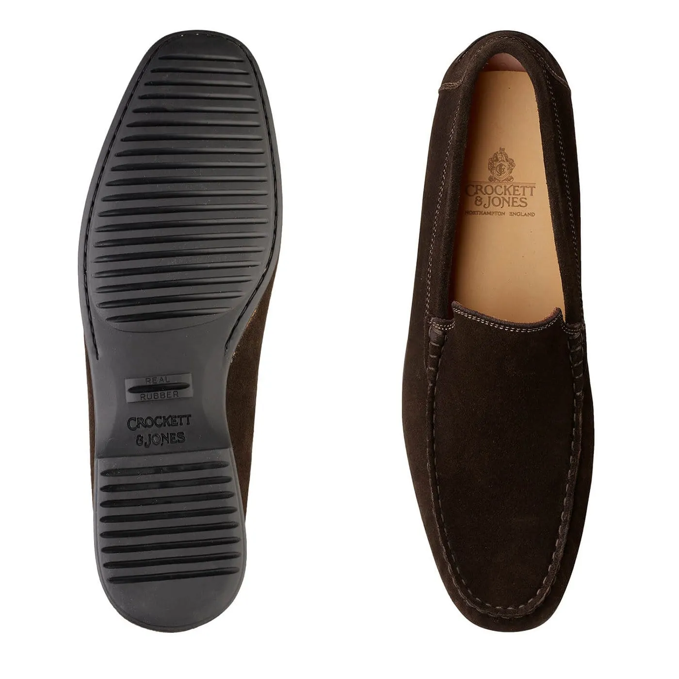 Roma Dark Brown Suede Flexibility Feature