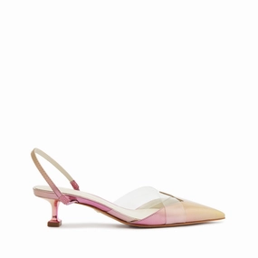 Anti Slip Orthopedic Friendly Design Tori Kitten Vinyl & Specchio Leather Pump