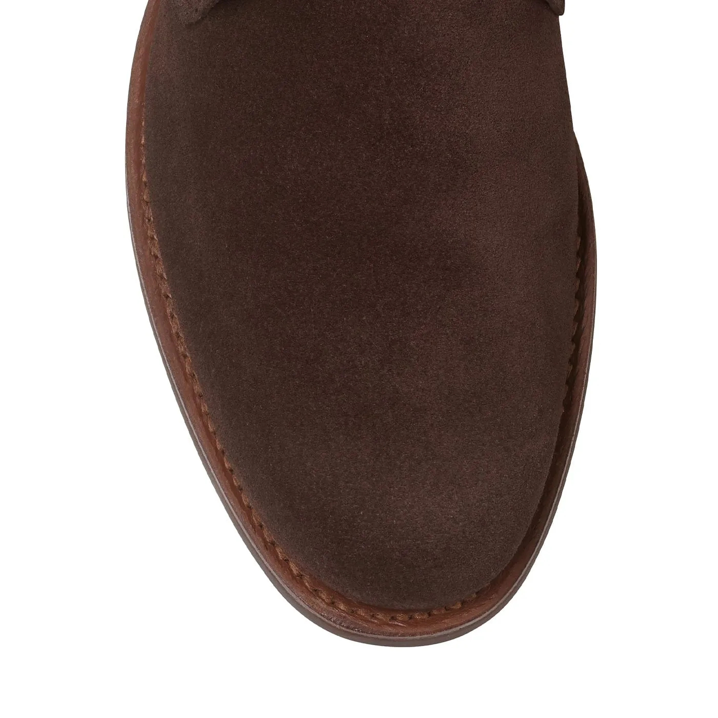 Cushioned Step All Day Worker Wedding Reception Chukka 4 Dark Brown Reverse Butt Suede