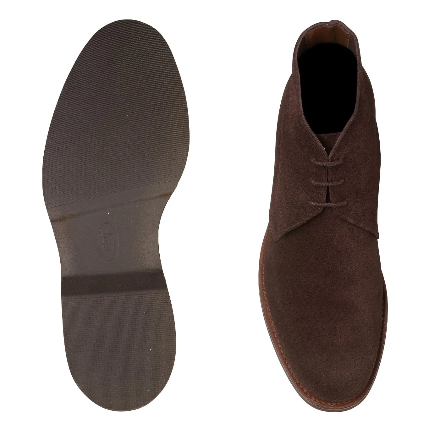 Sleek Comfort Chukka 4 Dark Brown Reverse Butt Suede