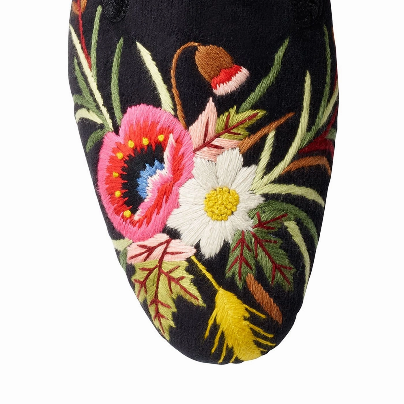 SlipOn Poppies Black Velvet
