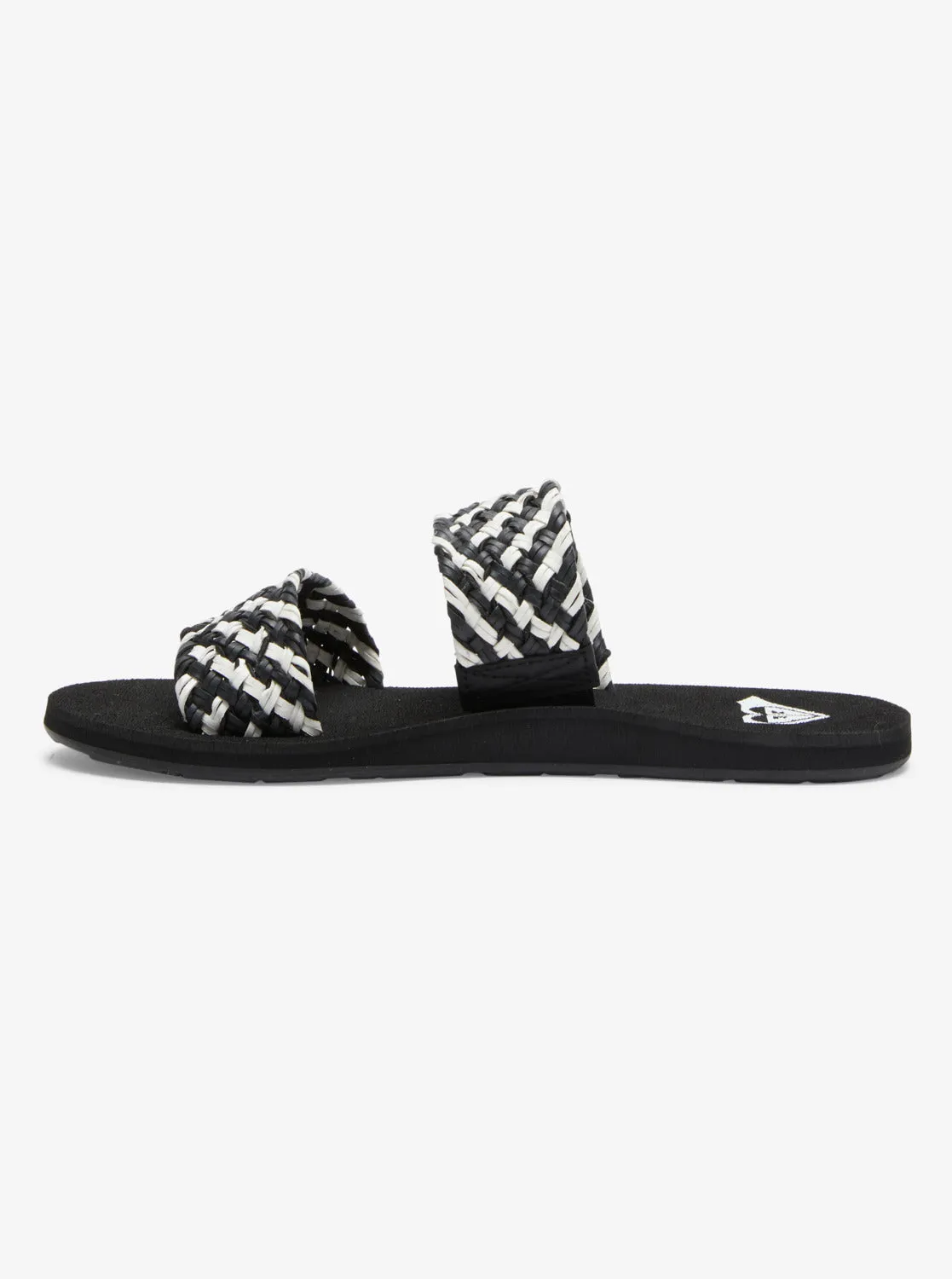 Porto Slide Slider Sandals - Black/White