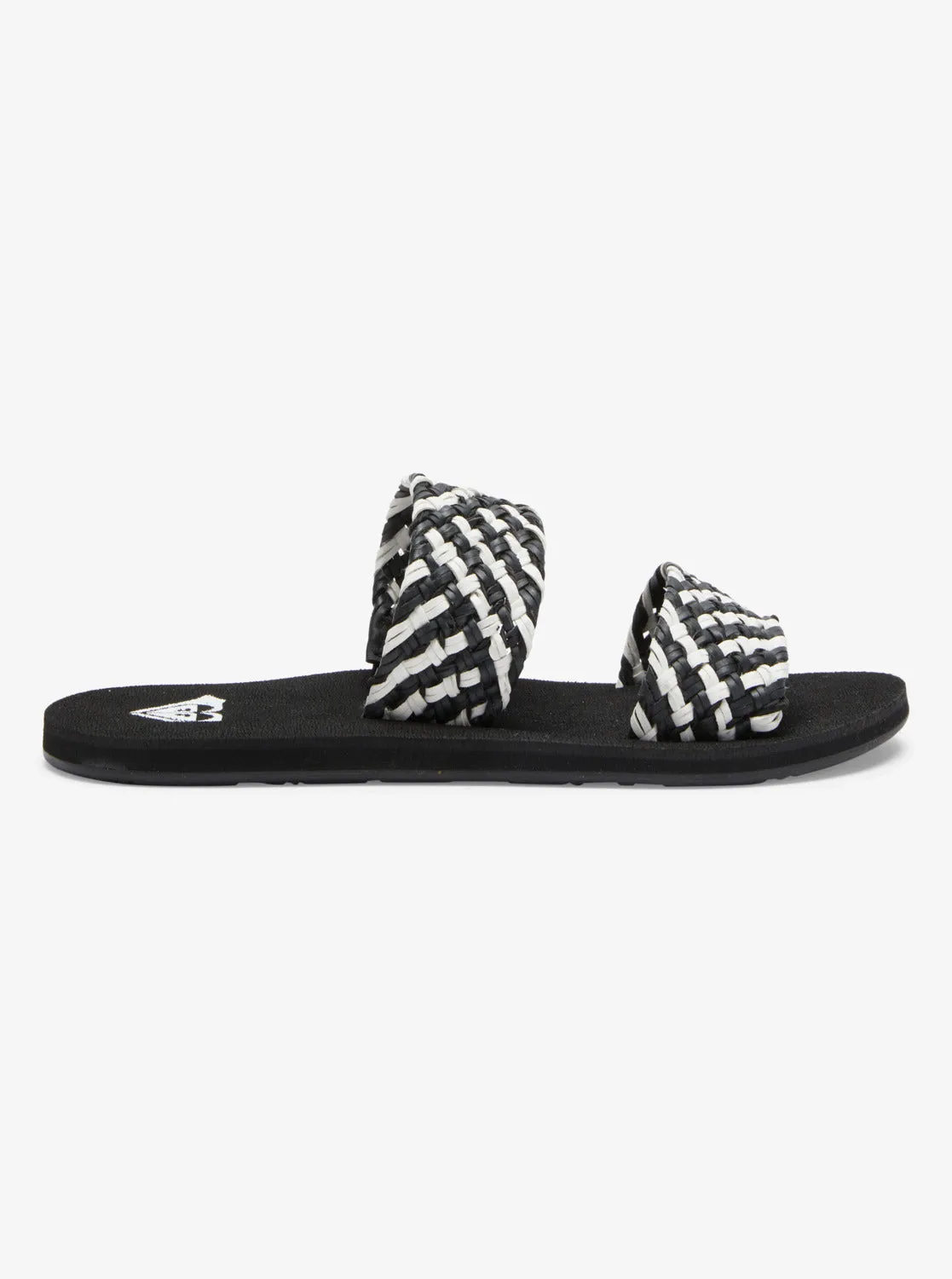 Porto Slide Slider Sandals - Black/White