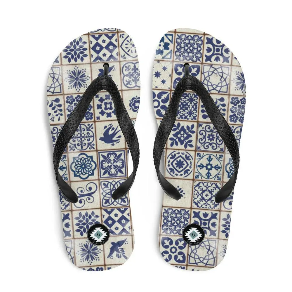 Portuguese Tile Flip Flops