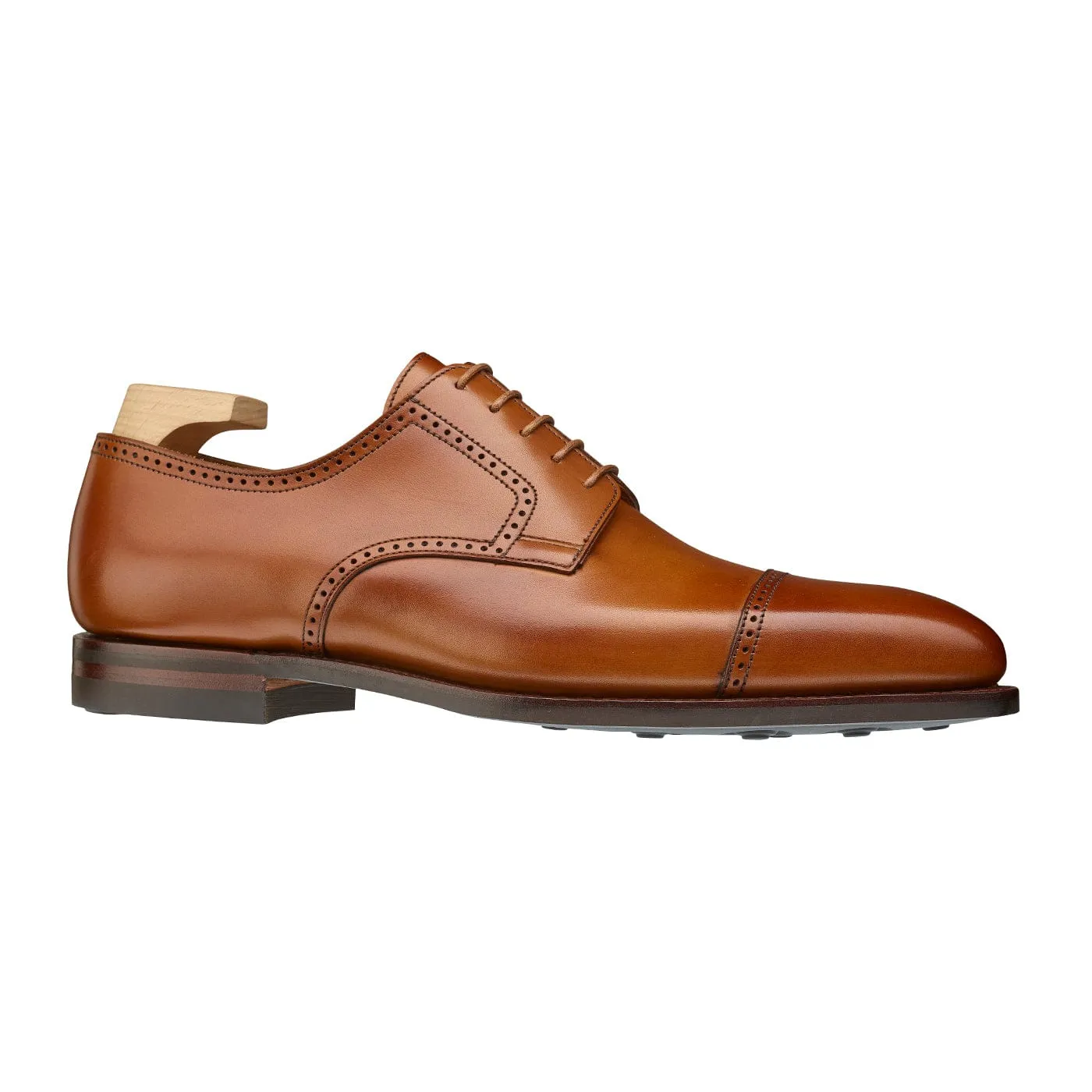 Stretchable Collar Design Salisbury Tan Burnished Calf