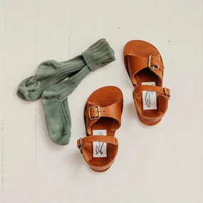 Stevie Sandal - Warm Brown Orange Fun