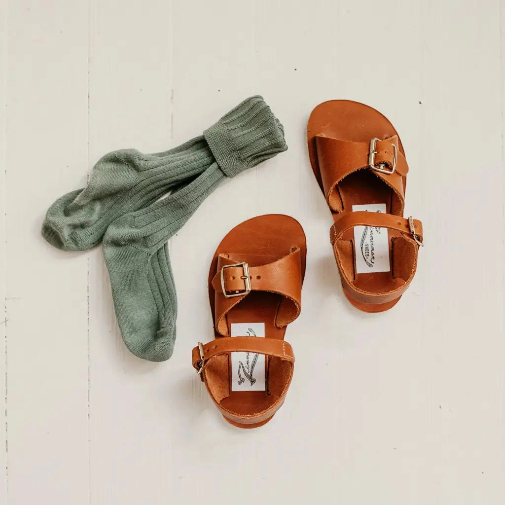 Stevie Sandal - Warm Brown Orange Fun