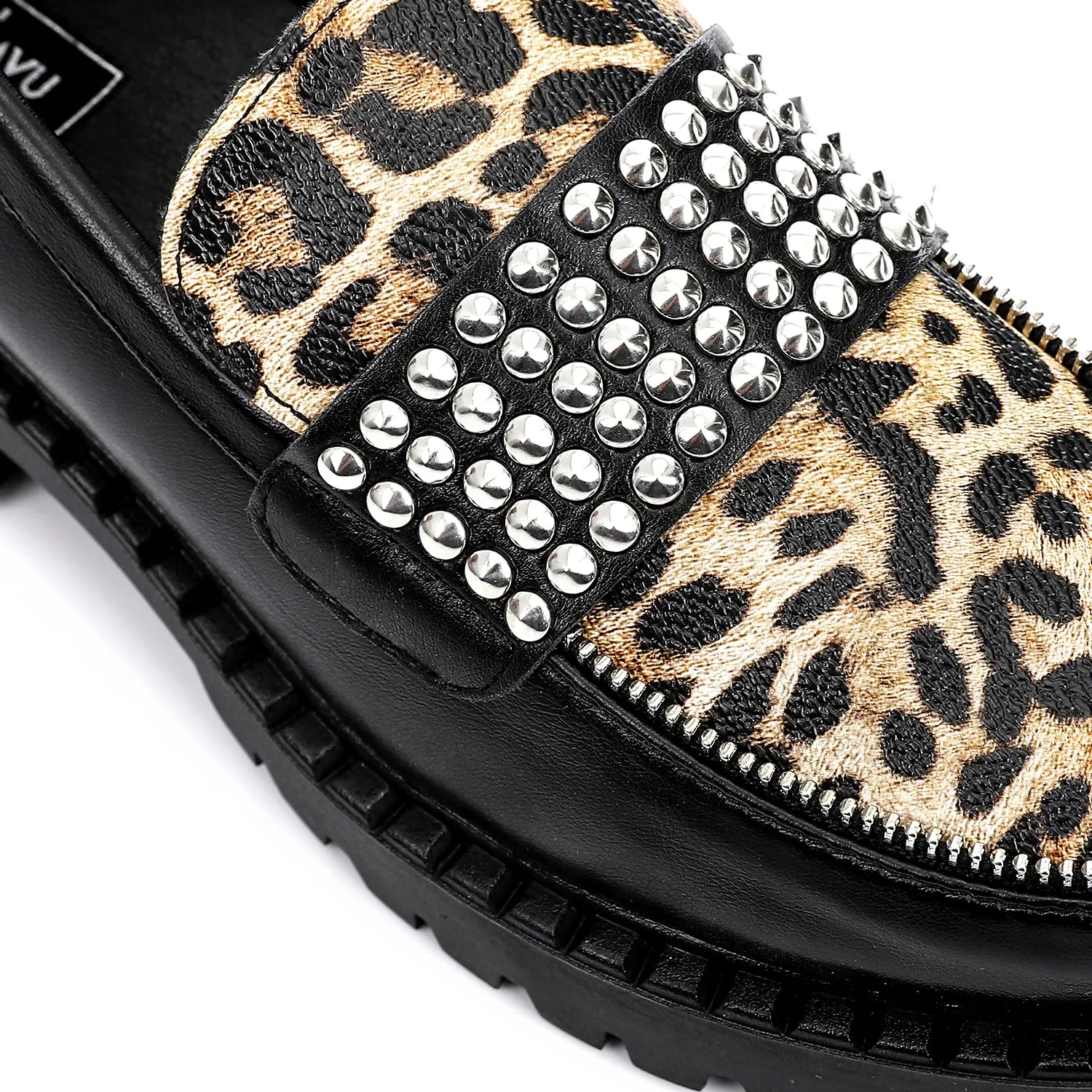 PRD-DVTF-004 Loafer With Wild Animal Pattern Detail