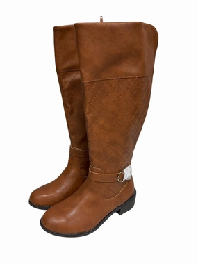 Cushioned Step Functional Minimalist Boots Knee Heels By St Johns Bay In Tan, Size: 6
