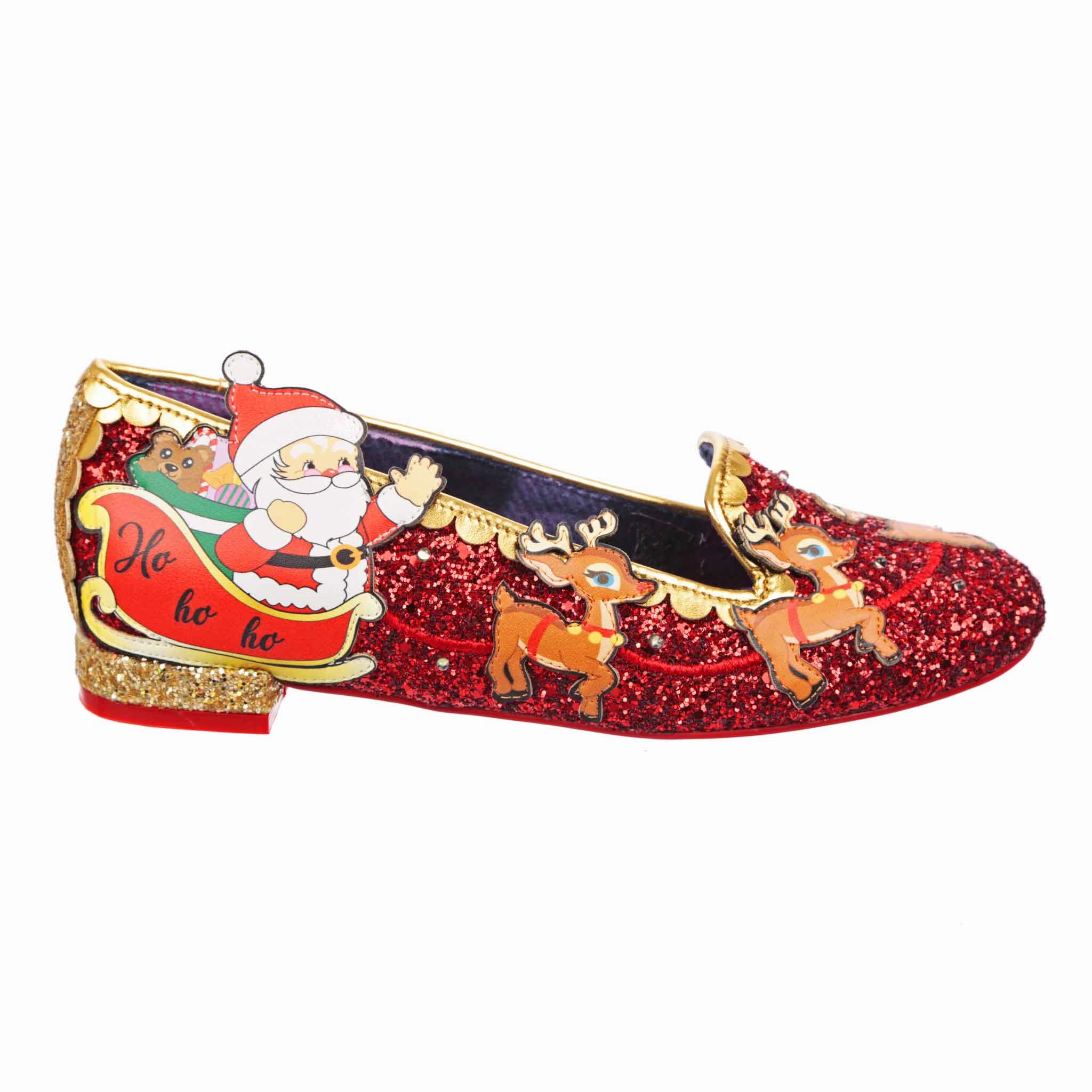 Square Toe Cozy Support Santas Sleigh