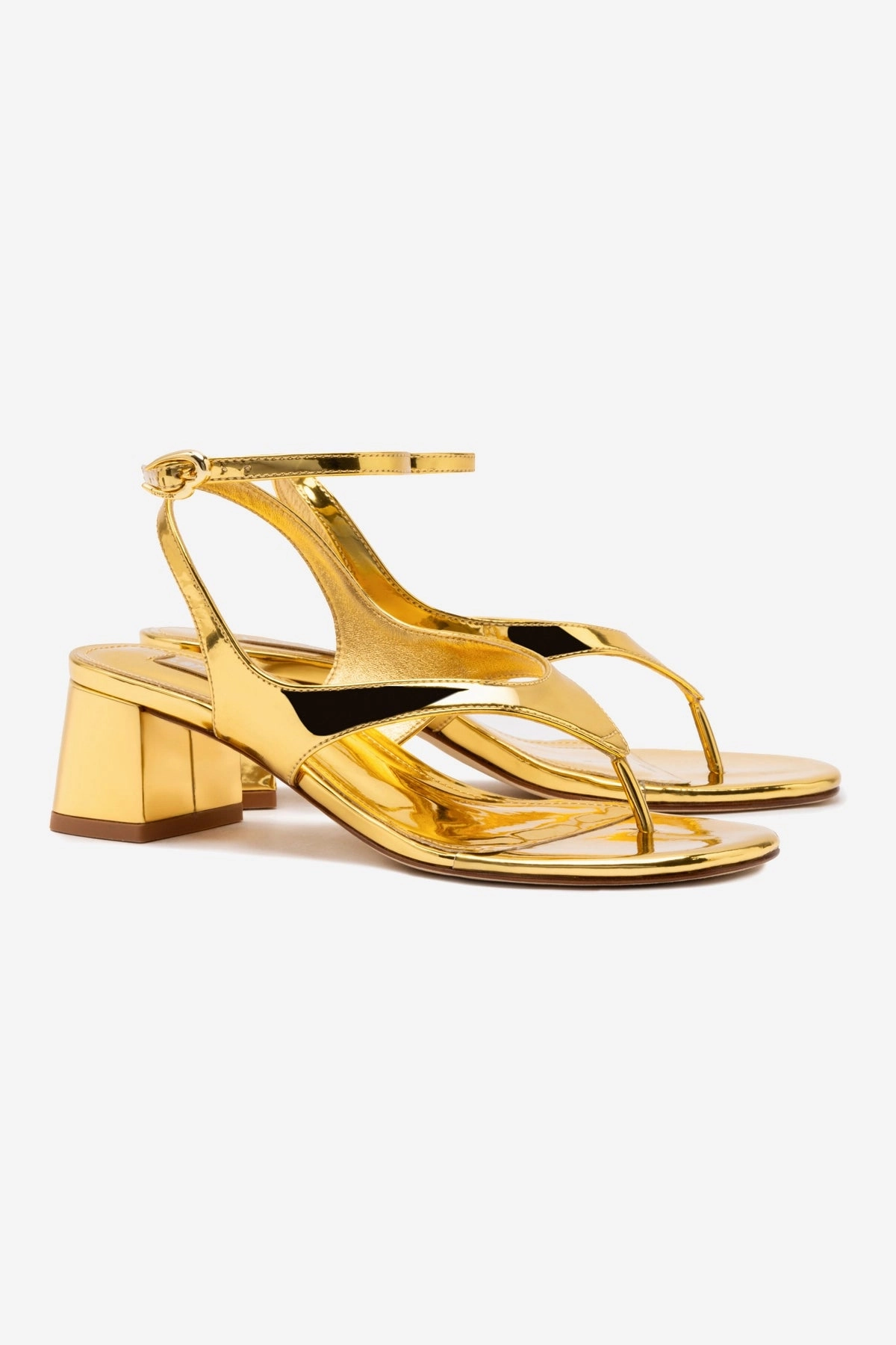 Premium Fit Gaia Block Sandal In Gold Specchio Outdoor Essential Stable Step