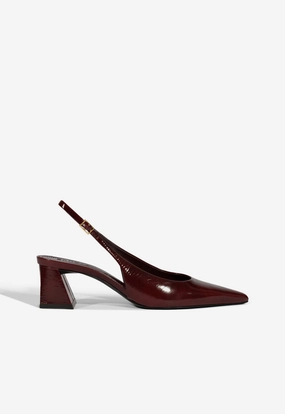 Non Slip Office Workers Rhonda Mid Patent Pump