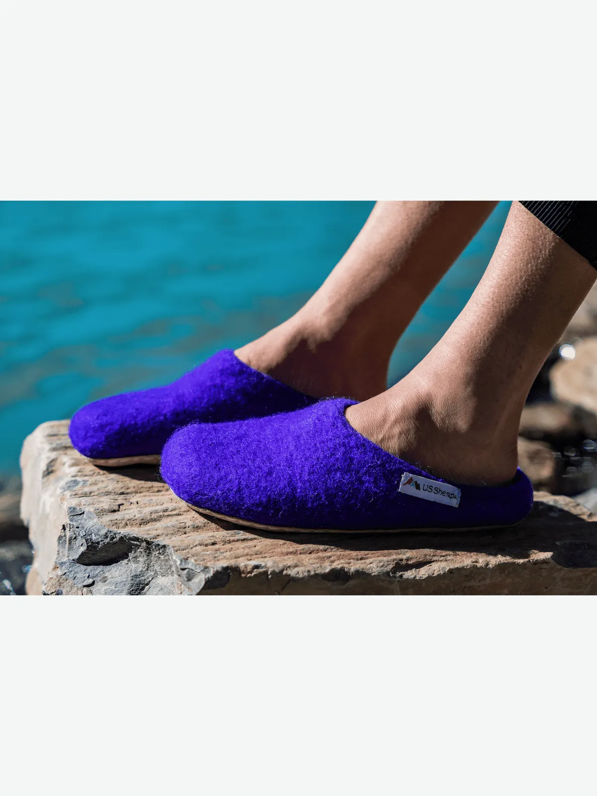 Purple Sherpa Slippers | 909 SS-2