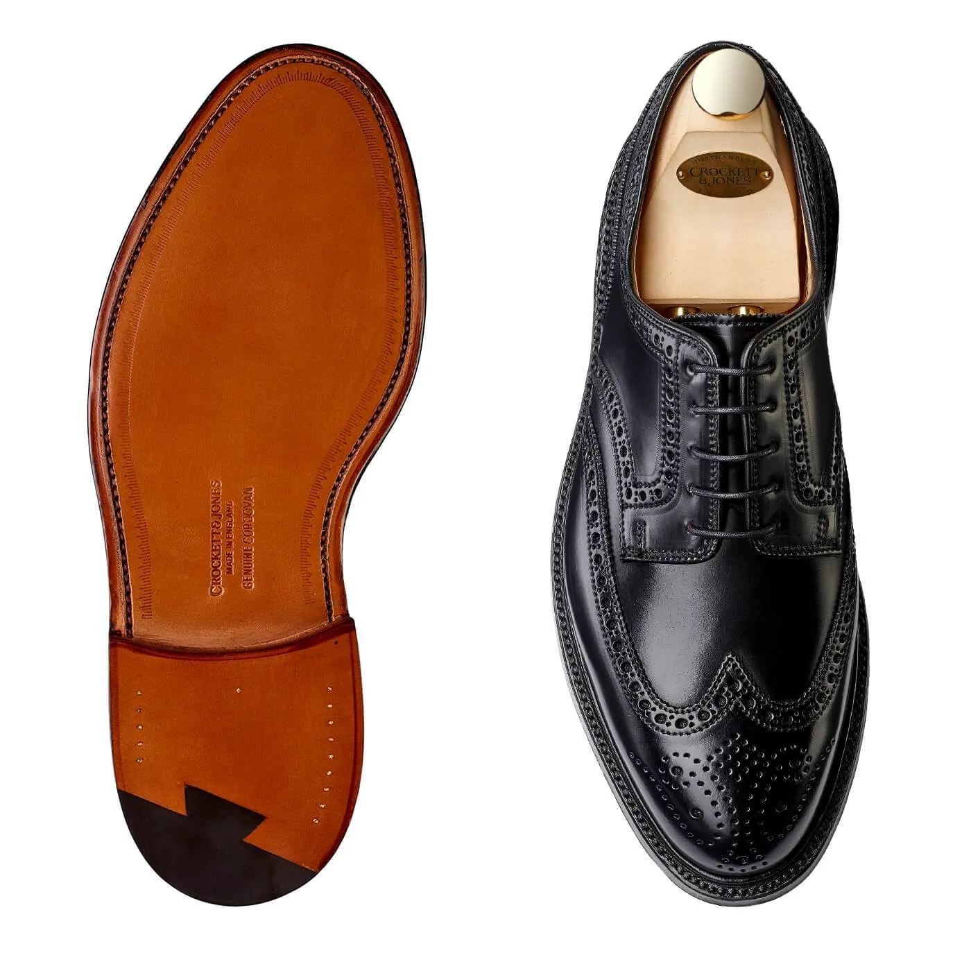 Pembroke Black Cordovan material Stretchable Upper