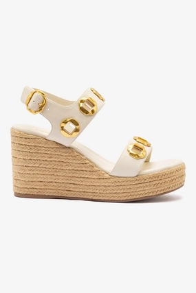 Quick Dry Shoes Simple Footwear Quick drying material Milan Espadrille In Ivory Leather