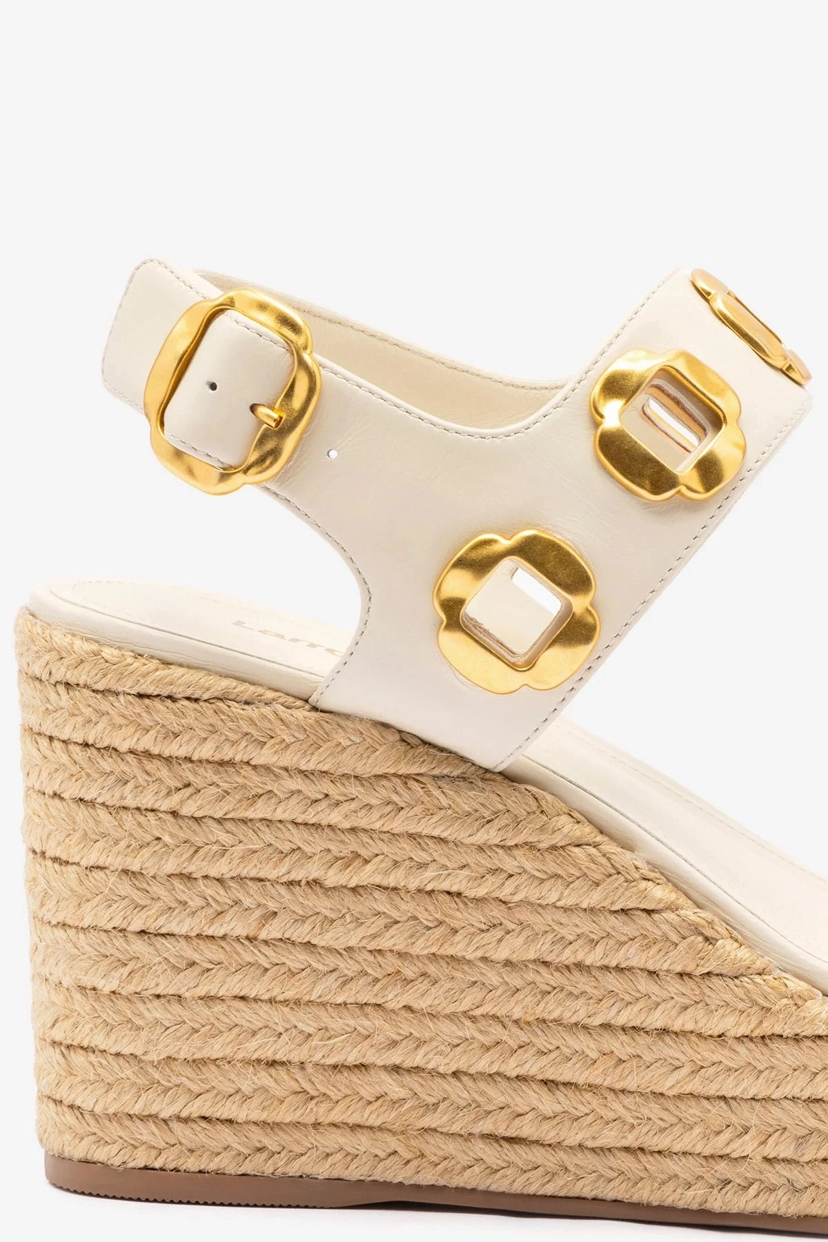 Quick drying material Milan Espadrille In Ivory Leather Classic Flip-flops Cool Surface