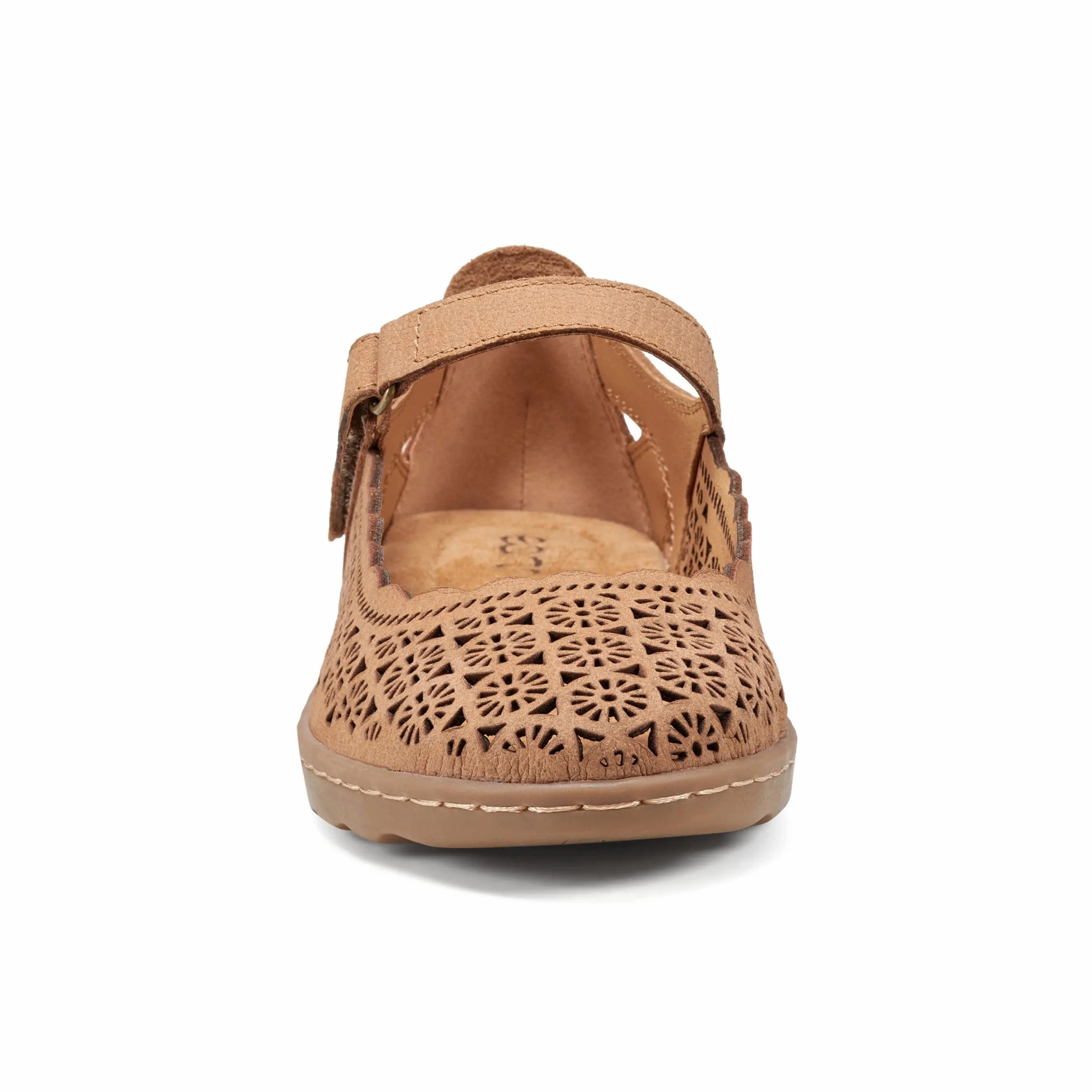 Moisture Wicking Fabric Lady Perforated Slip-On Ballet Flat