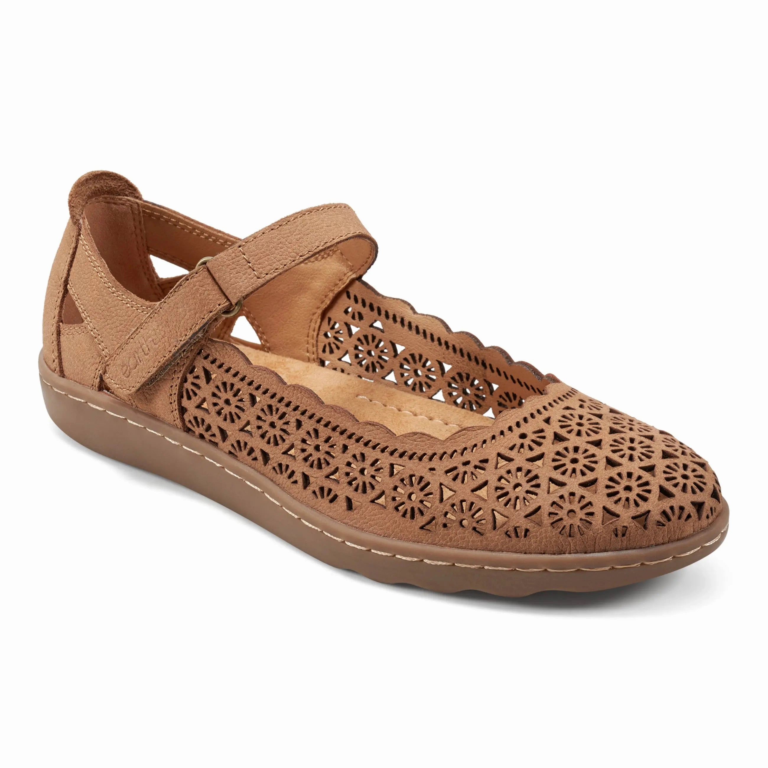 Slip Resistant Lady Perforated Slip-On Ballet Flat