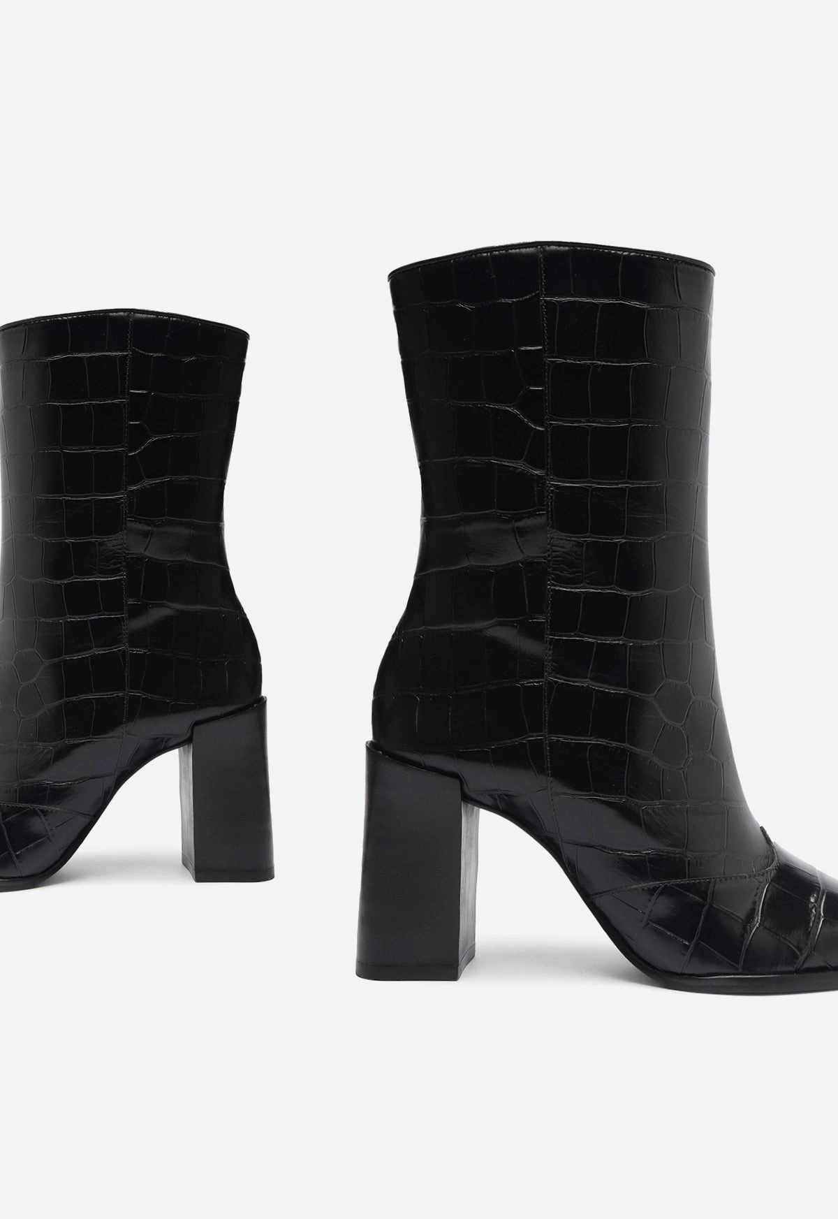 Black Edge Raffaela Croc Bootie