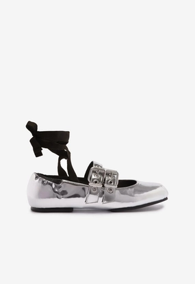 Video Look Daily Comfort Raika Specchio Leather Flat