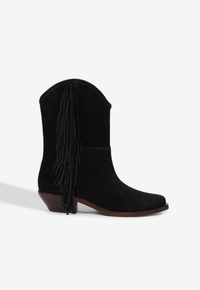 Tess West Suede Bootie Ergonomic Shape