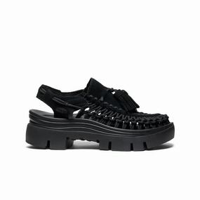 All Gender UNEEK PLT Tassel Sneaker  |  Black/Black Torsional Stability Versatile Comfort