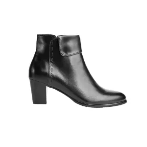 Regarde Le Ciel Sonia-128 Ladies Black Leather Side Zip Ankle Boots
